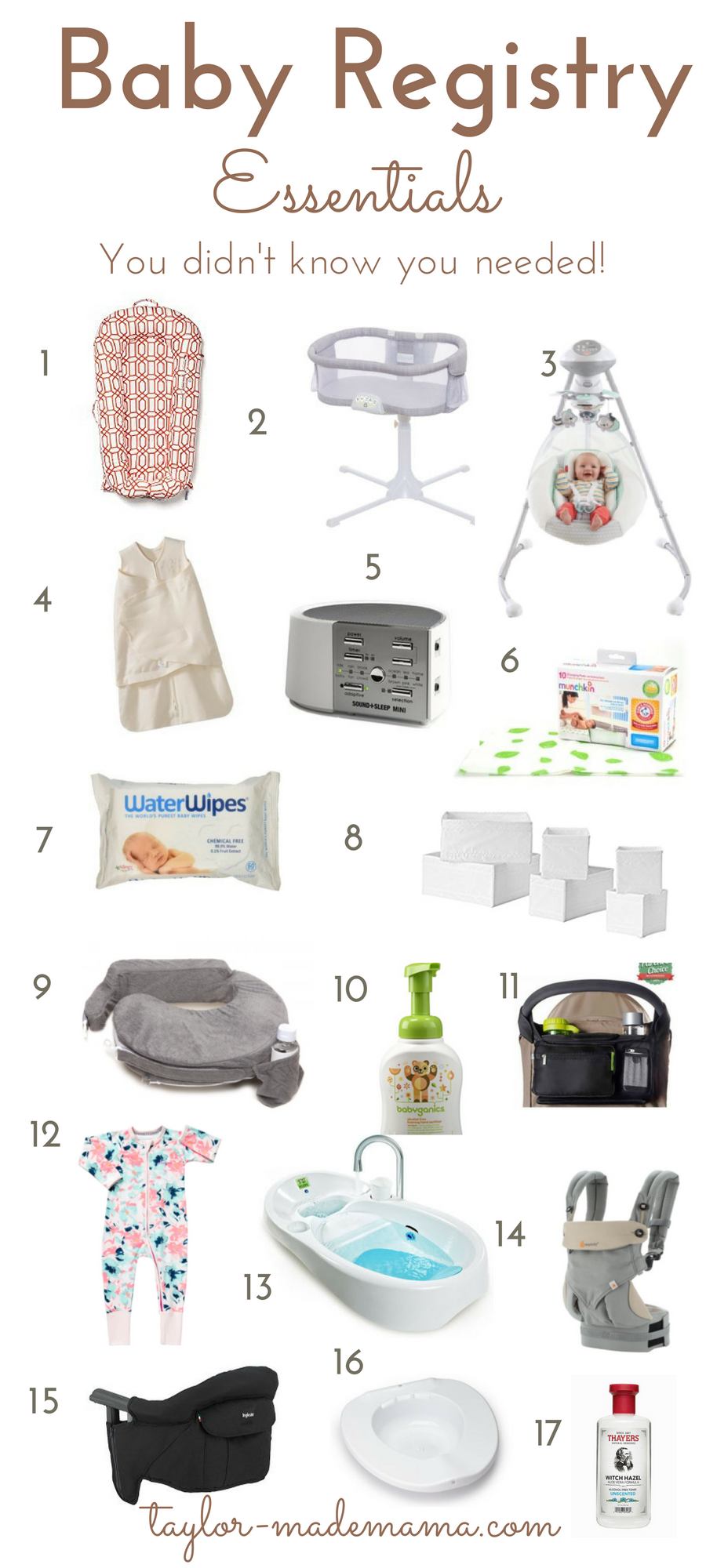 main things you need for a newborn baby