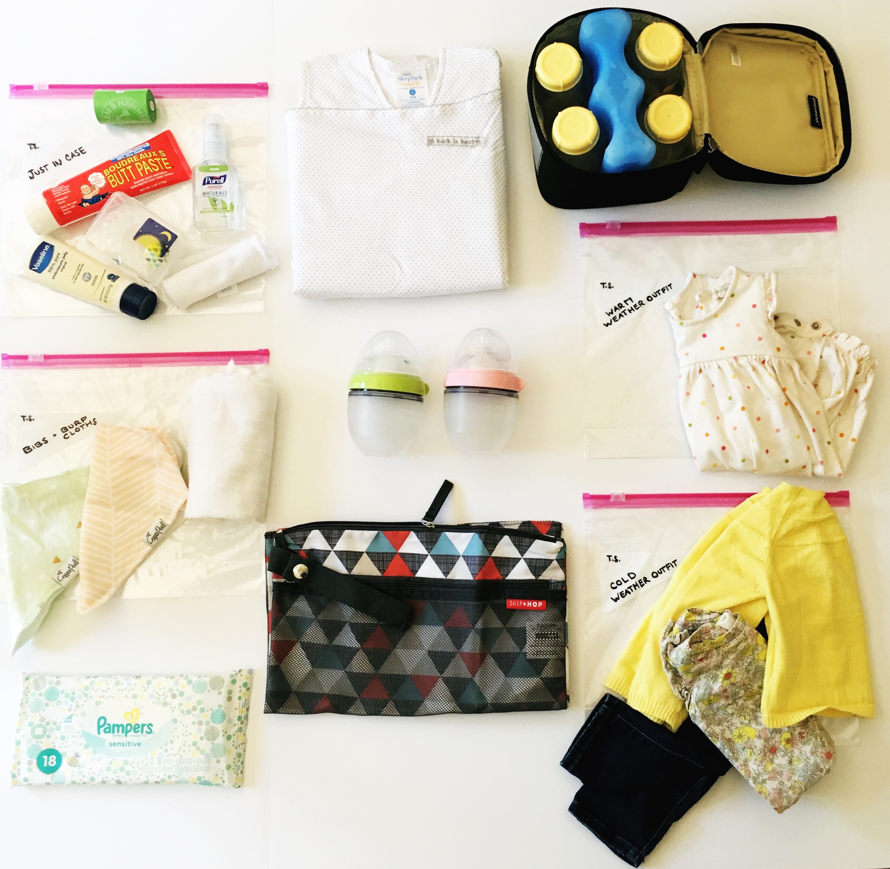 Things to pack outlet in diaper bag for