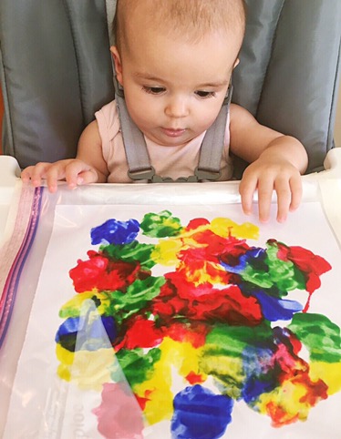 Mess Free Tummy Time Art Project For Infants - Taylor-made Mama