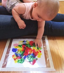 Mess Free Tummy Time Art Project For Infants - Taylor-made Mama