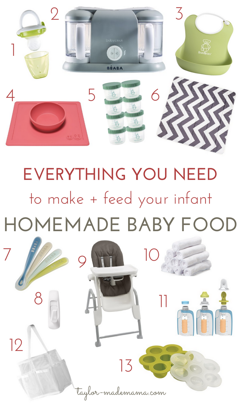 Must Haves For Making & Feeding Your Infant Homemade Baby Food -  Taylor-made Mama