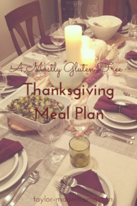 Gluten Free Thanksgiving Meal Plan