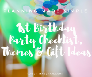 1st birthday party gift ideas
