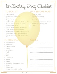 Kids birthday party checklist  Birthday party checklist, Party planning  checklist, Toddler birthday party