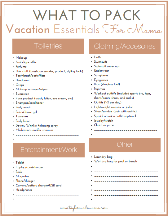 Overnight Trip Packing List: Tips + Free Checklist – EzPacking