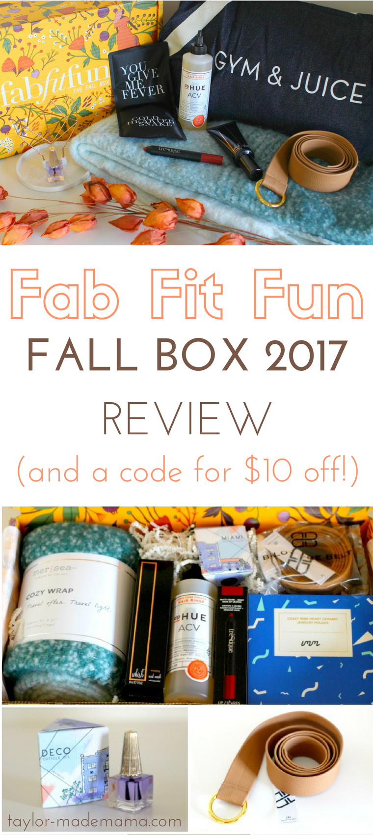 Fab Fit Fun Fall Box Review. What is inside the 2017 Fab Fit Fun Fall Subscription Box.