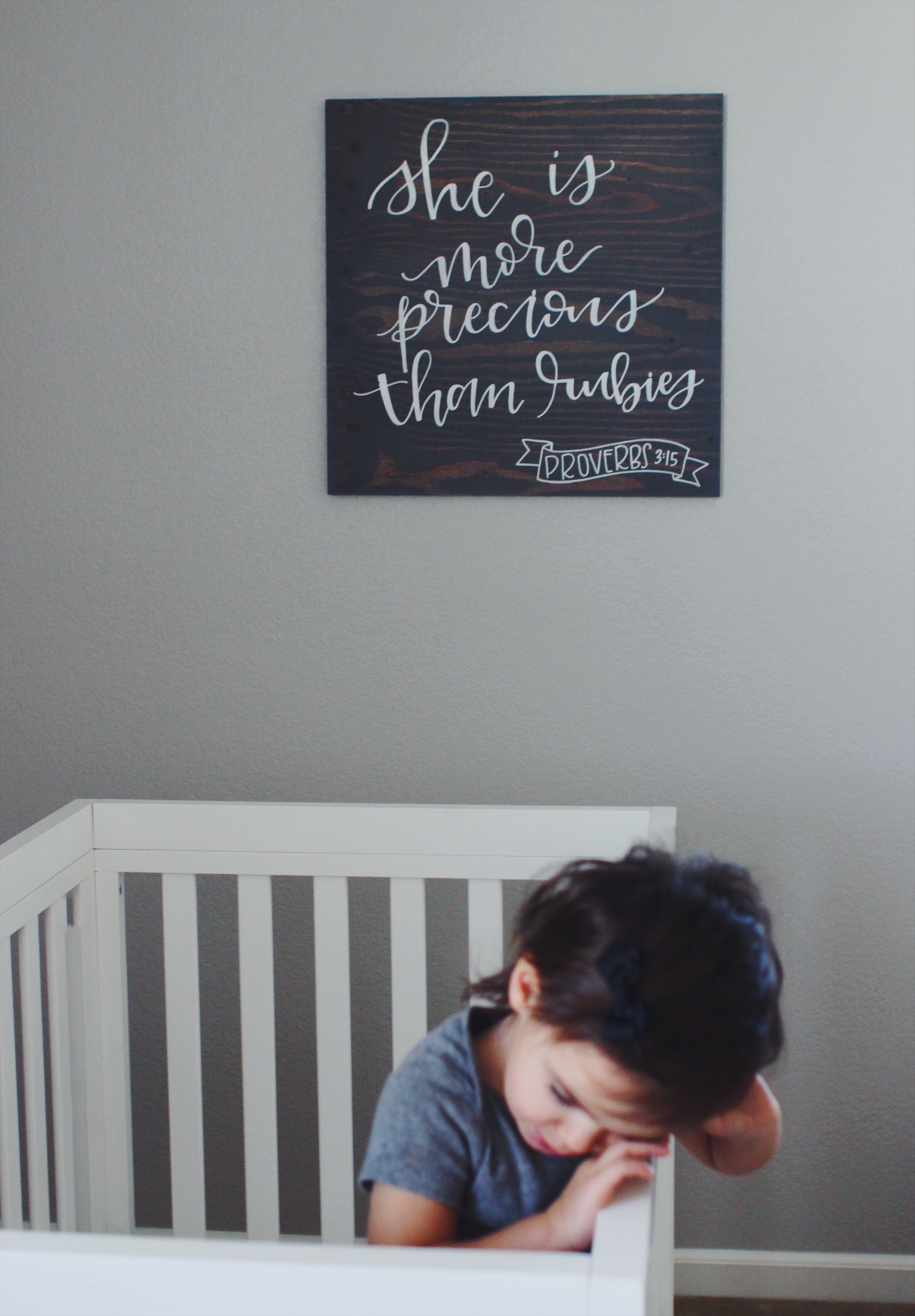 Modern girl nursery reveal. Nursery decor