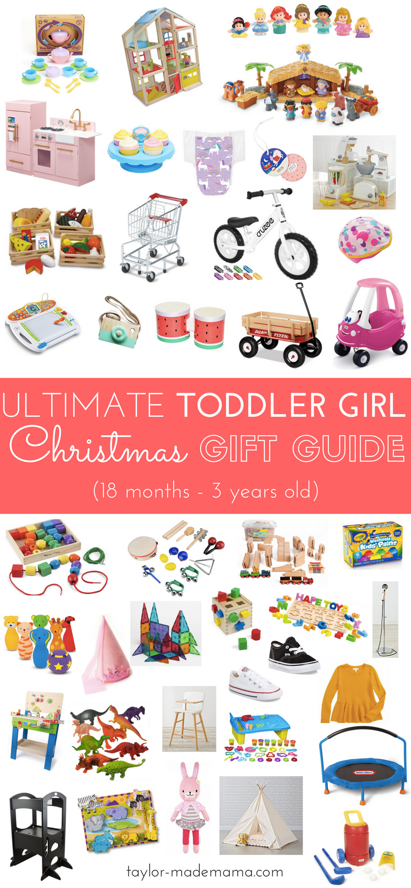 The Ultimate Toddler Girl Gift Guide For Christmas (18 months - 3 years)