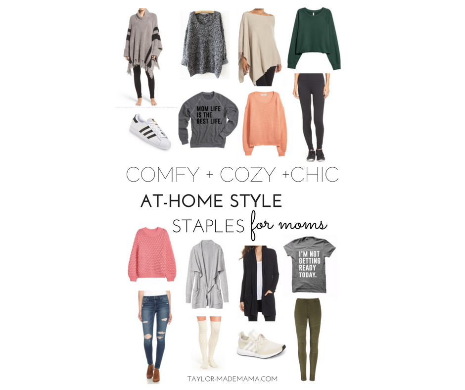 Comfortable, Cozy and Chic At Home Style Staples For Moms