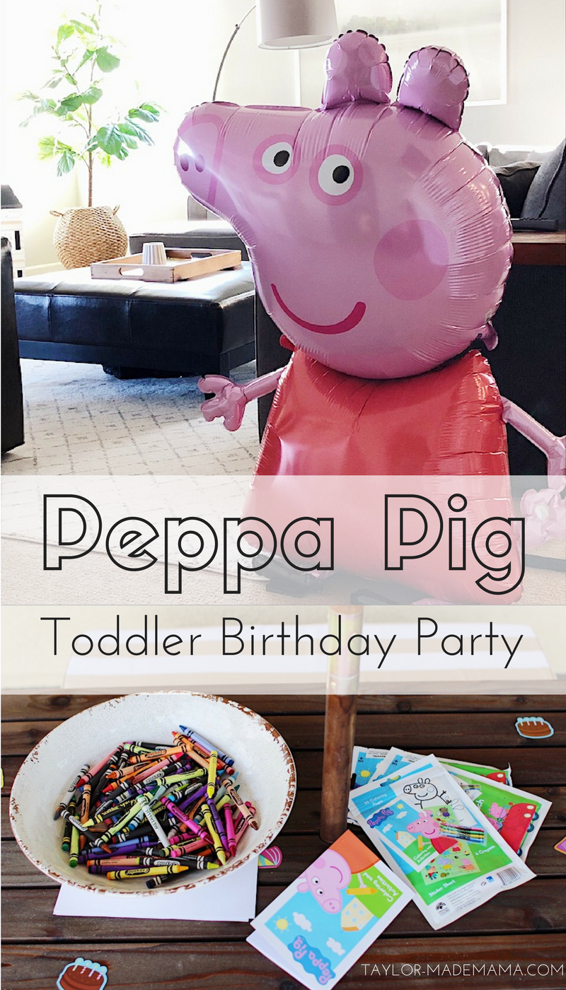 Peppa Pig Birthday Party. Toddler Birthday Party Theme